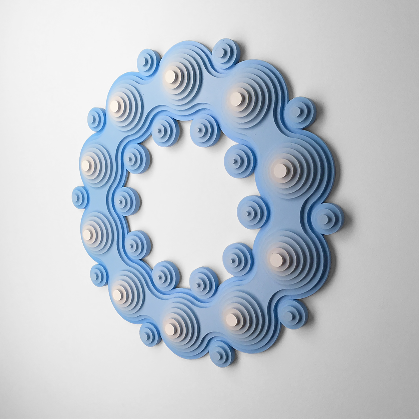 Cloud Wreath, Dimensional Wall Art