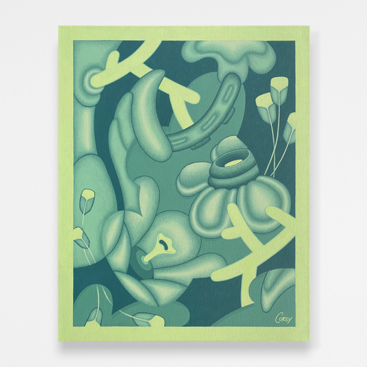 Abstract Forest Painting - Extracurricular - 16x20 Artwork