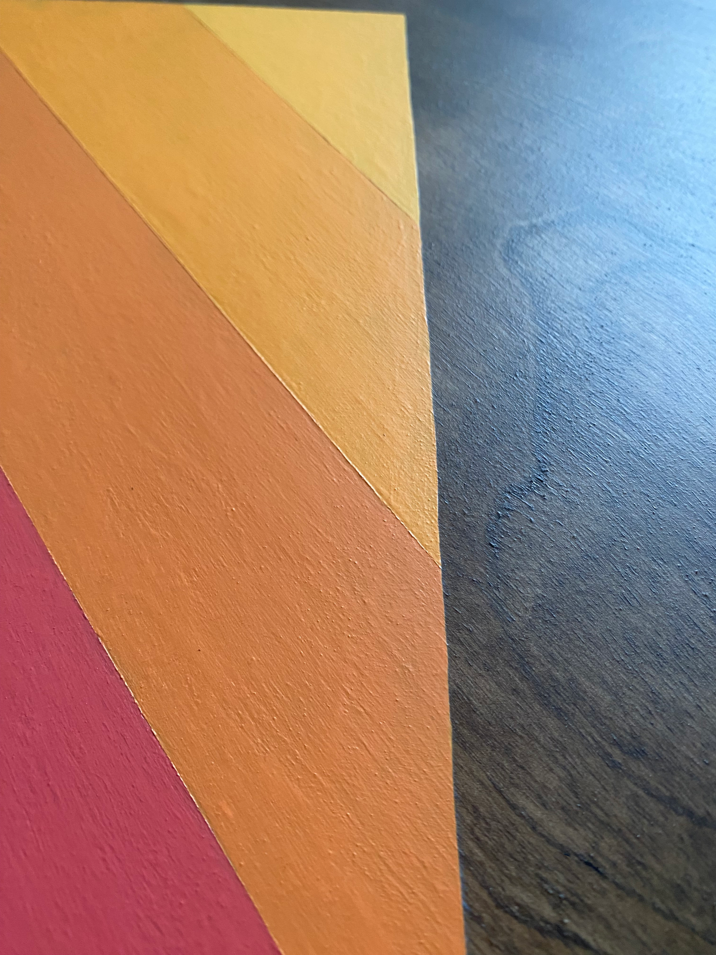 Sunset Wood Painting - Golden Hour - Original Art