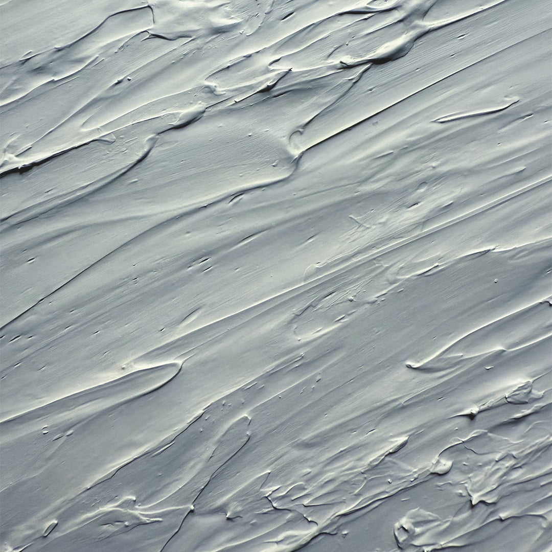 Textured blue wave surface with wavy patterns in acrylic paint
